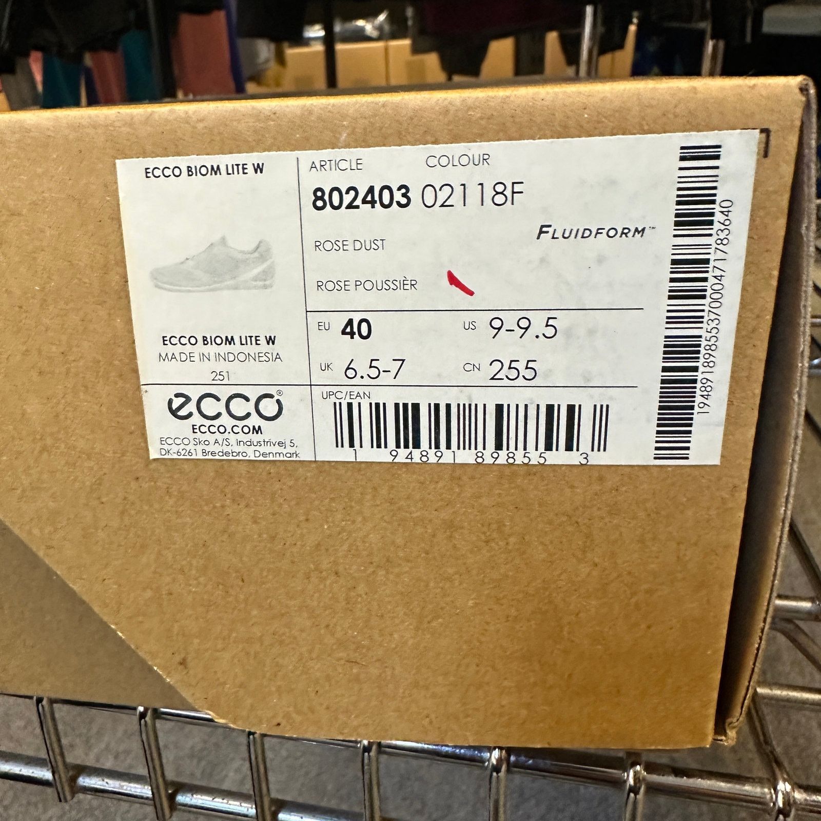 Ecco ECCO WOMEN'S 40 BIOM LITE ROSE DUST PINK CROSS TRAINER SNKR Size US 9.5 / IT 39.5 - 7 Thumbnail
