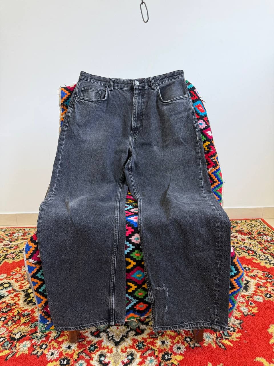 Hedi Slimane 2000s Hedi Slimane Style Washed Faded Denim Jeans Size US 32 / EU 48 - 1 Thumbnail