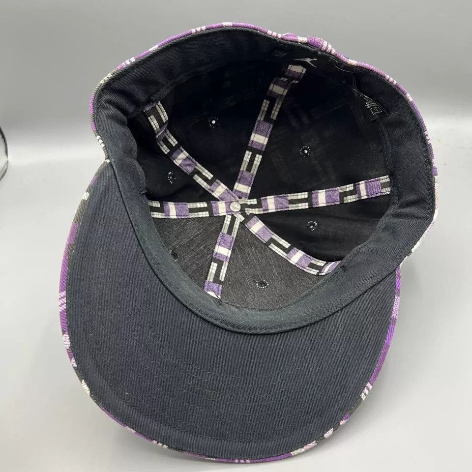 Jordan Brand Air Jordan Hat Men 7 3/8 Purple Plaid Jumpman Fitted Cap Size ONE SIZE - 7 Thumbnail