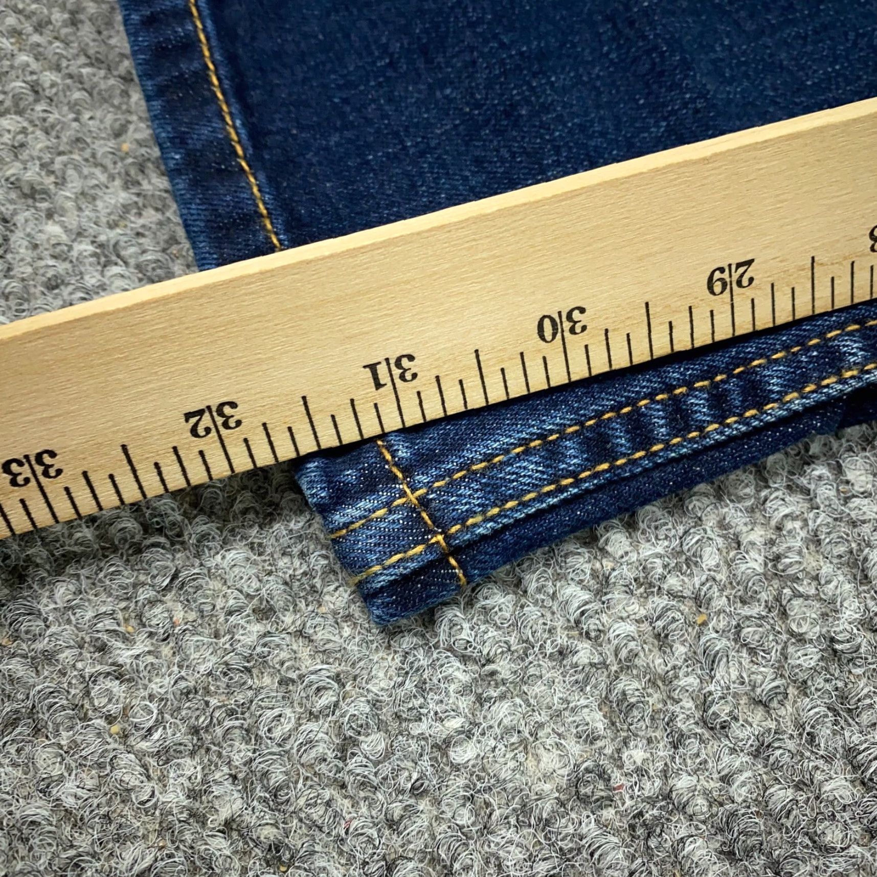Levi's LEVI'S Jeans 505 Straight Men 30x31.5 Blue Stretch Denim Beltless Zip Regular Fit 5-Pocket" Size US 31 - 5 Thumbnail