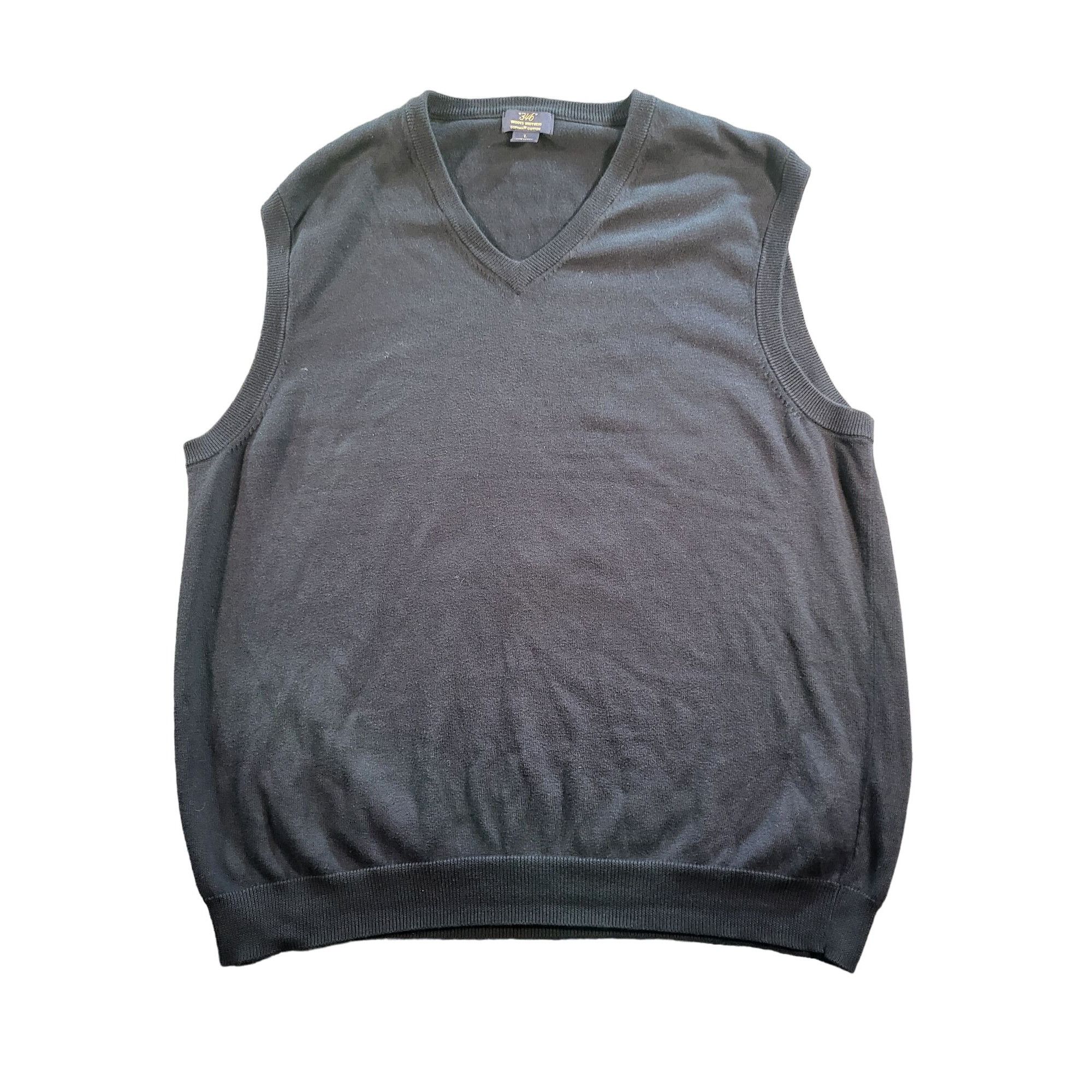 Brooks Brothers Brooks Brothers 346 Supima Cotton Sleeveless Sweater Men Sz Size US L / EU 52-54 / 3 - 7 Thumbnail