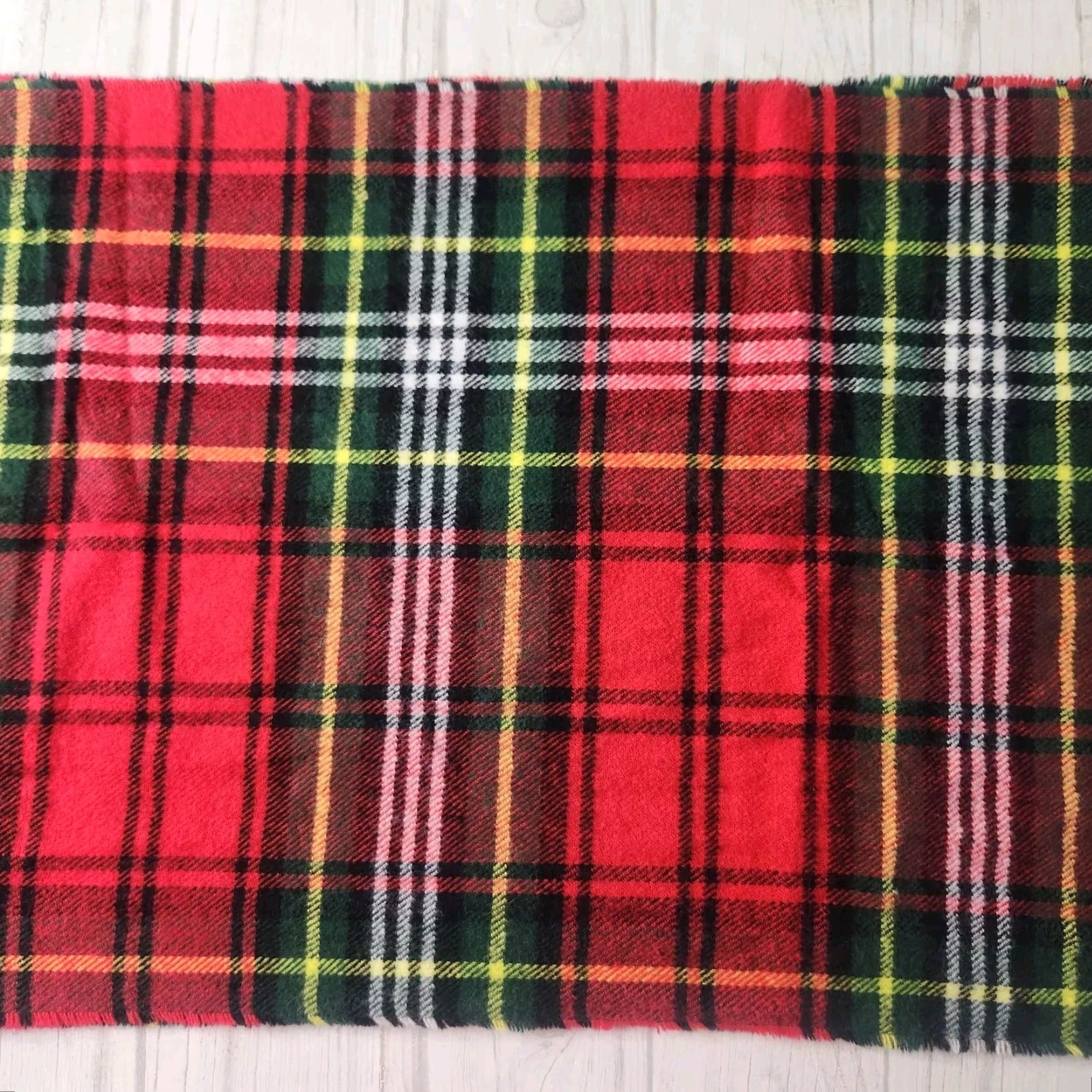Steve Madden Steve Madden Scarf Red Plaid Tartan Fringe Edges One Size Wide Classic Size ONE SIZE - 7 Thumbnail