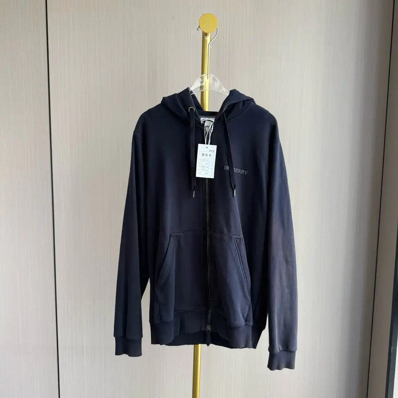 Burberry Burberry XS Deep Blue Cotton Hoodie Size XS / US 0-2 / IT 36-38 - 1 Thumbnail