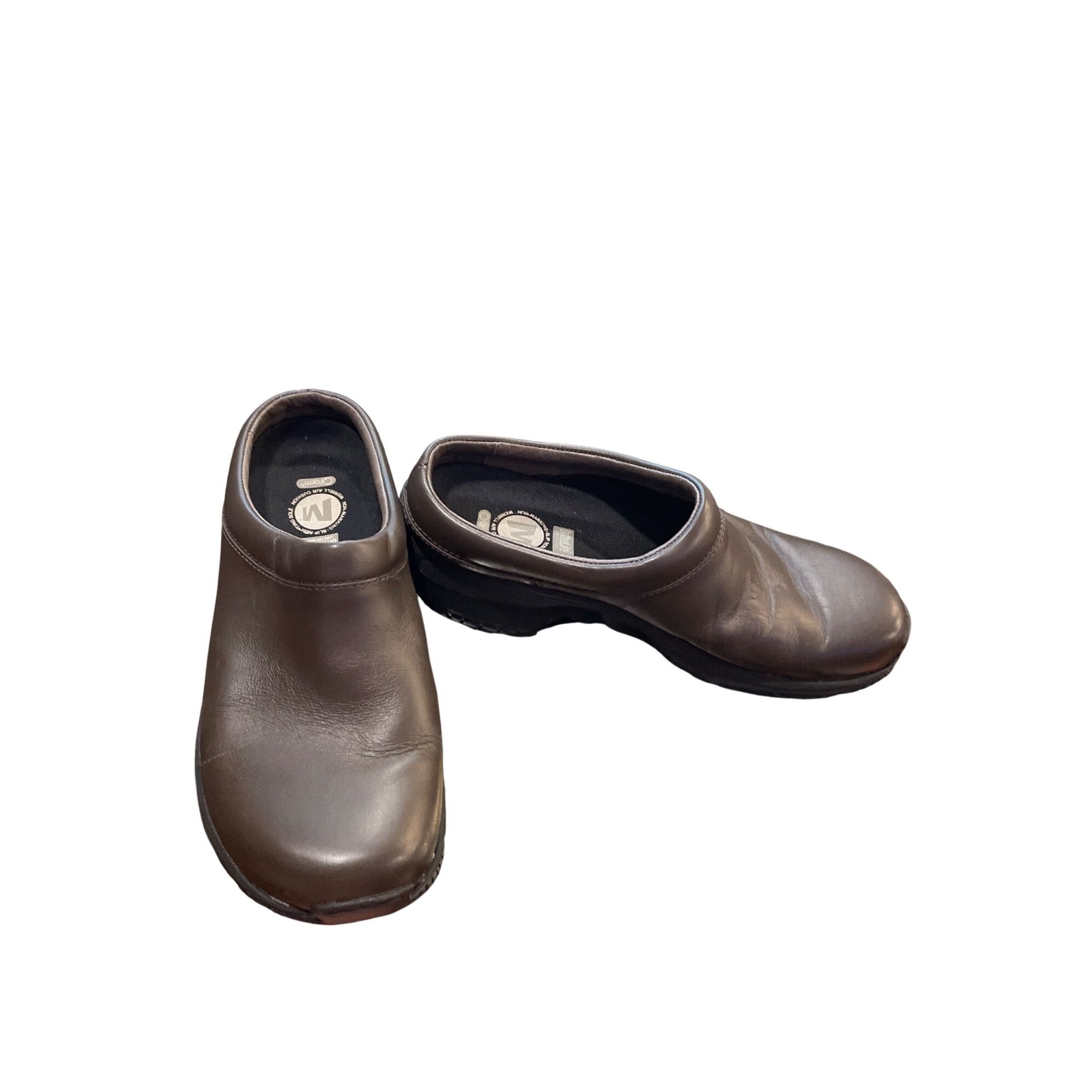 Merrell Merrell Ortholite Foam wms brown leather clogs mules sz 8 SK Size US 8 / IT 38 - 1 Thumbnail