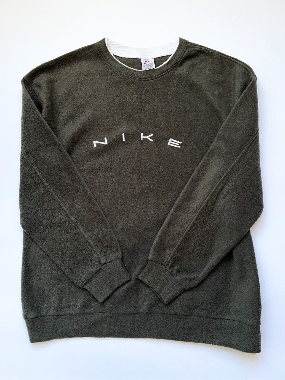 Vintage Nike fleece sweatshirt green central big logo acg