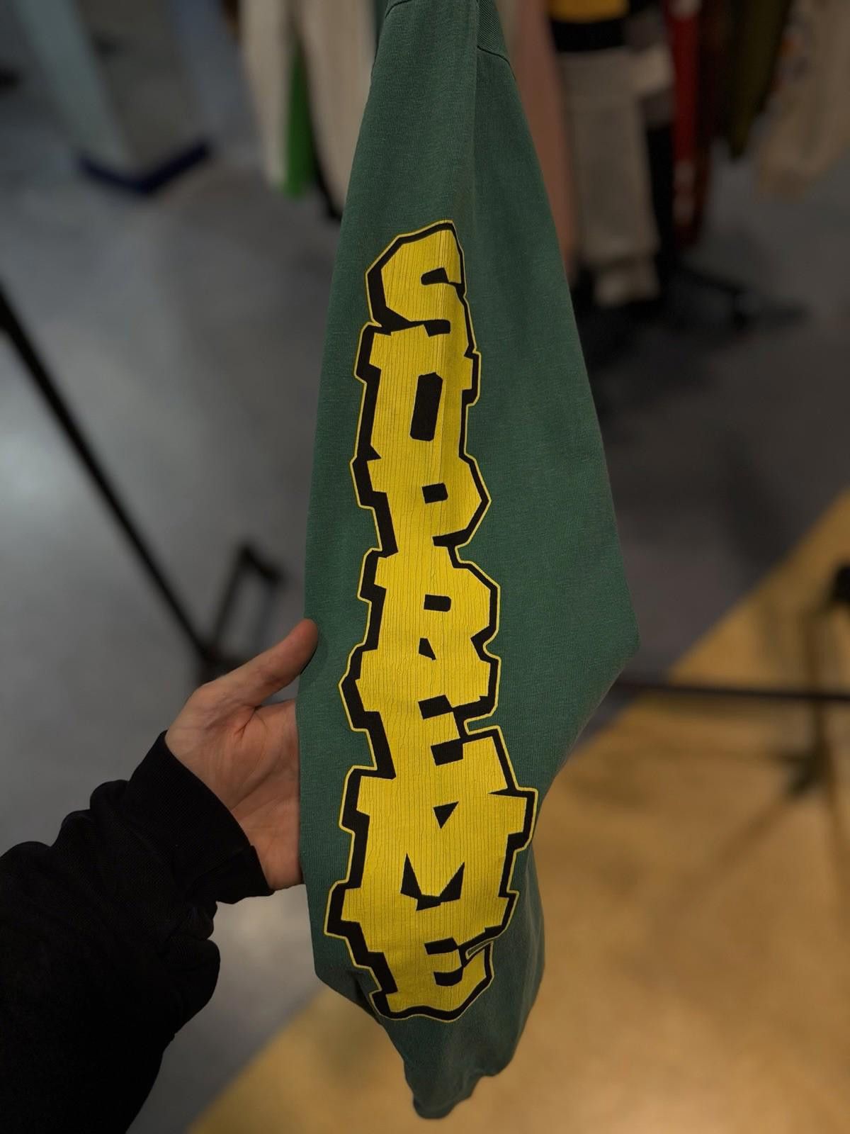 Supreme Supreme Cracked Long Sleeve Top Washed Green Size Large Size US L / EU 52-54 / 3 - 6 Thumbnail