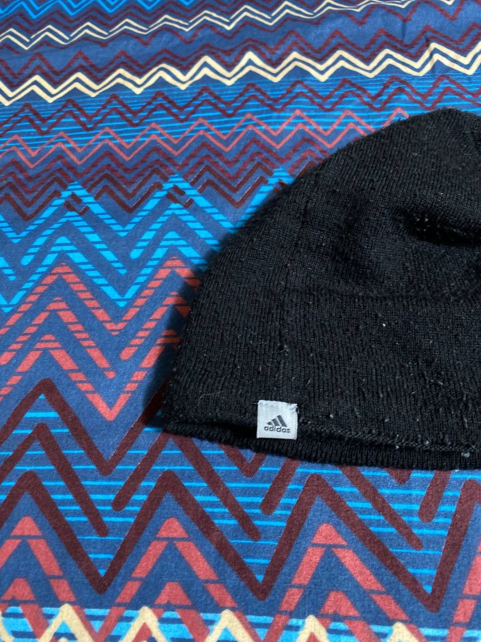 Adidas Hats black Vintage Adidas Y2K big logo Streetwear Size ONE SIZE - 9 Thumbnail