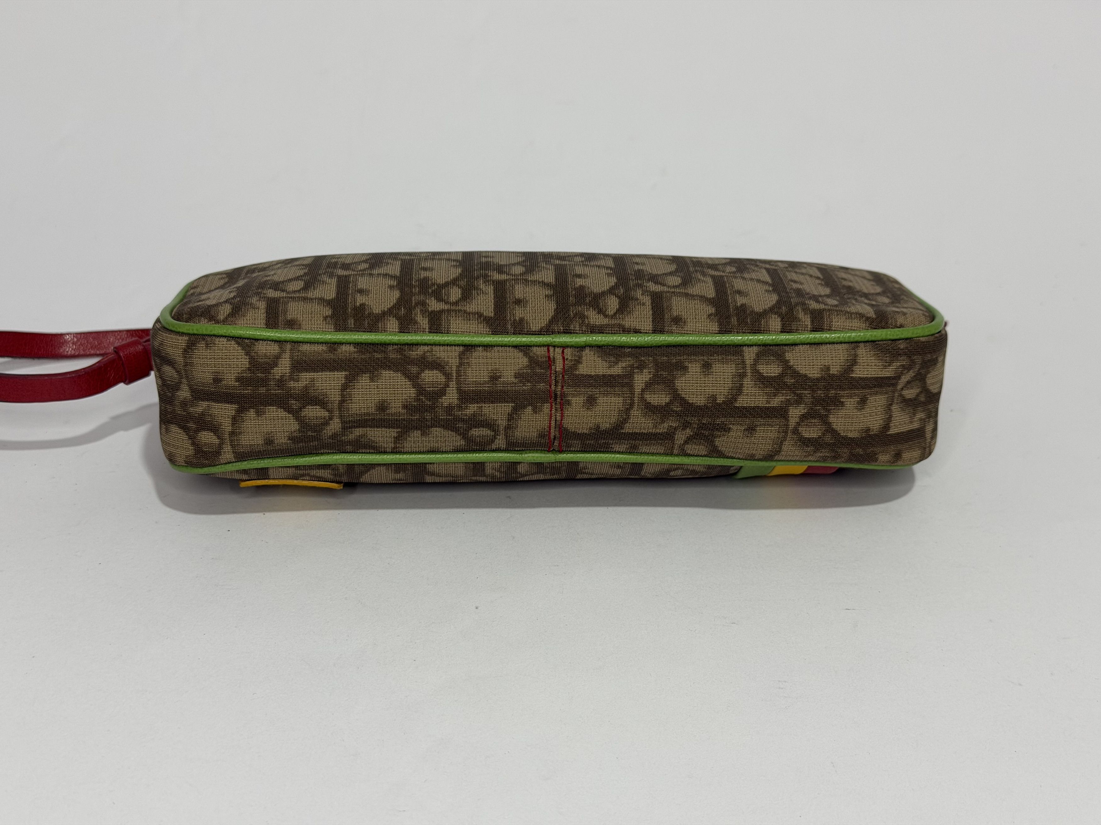 Dior Dior Multicolor Oblique Coated Canvas Rasta 1 Pochette Bag Size ONE SIZE - 5 Thumbnail