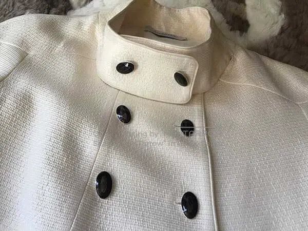 Valentino Valentino White silk satin trench coat coat Size XS / US 0-2 / IT 36-38 - 4 Thumbnail