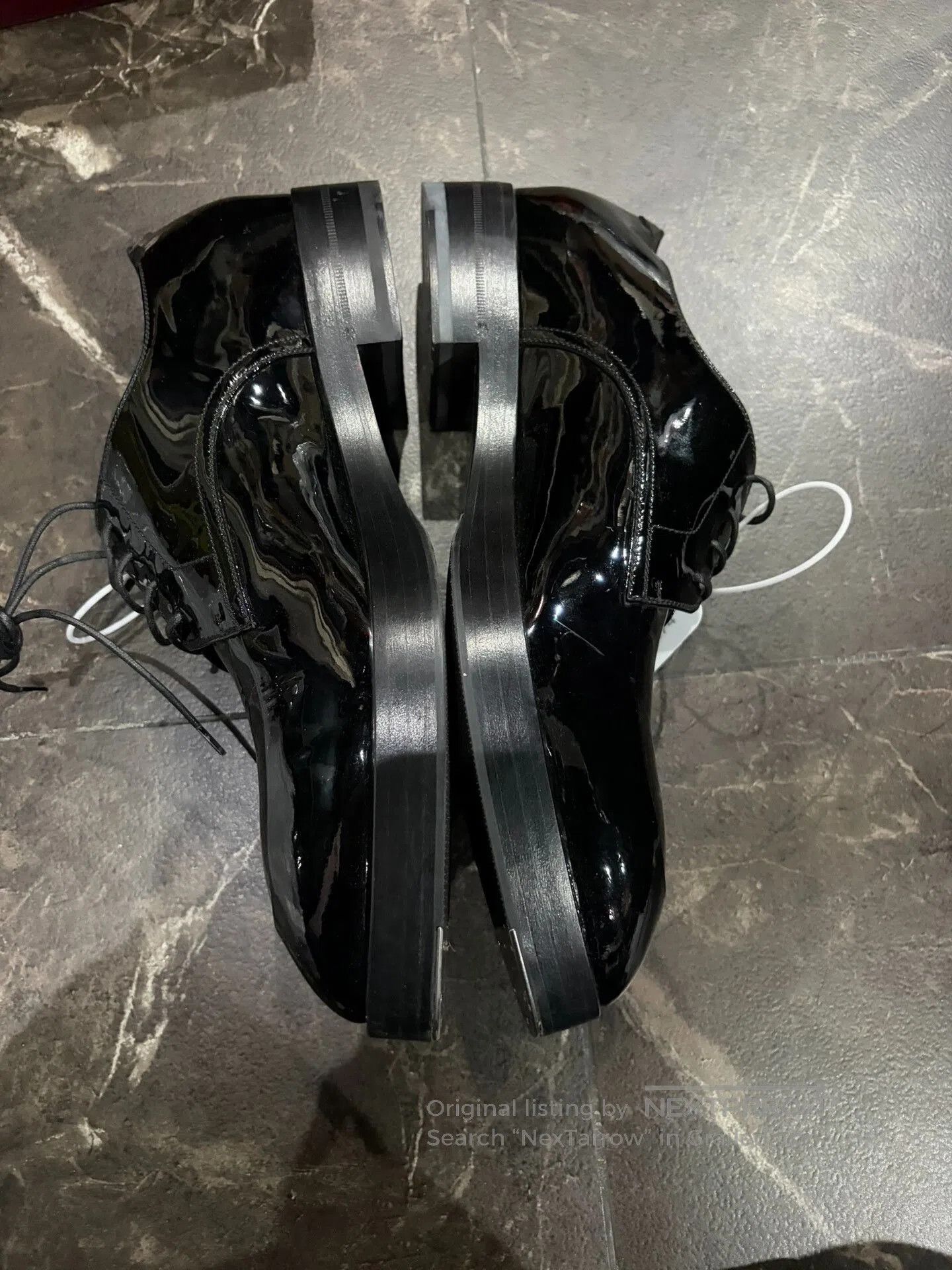 Gucci Gucci Men's Patent Leather Low. Size US 8 / EU 41 - 3 Thumbnail