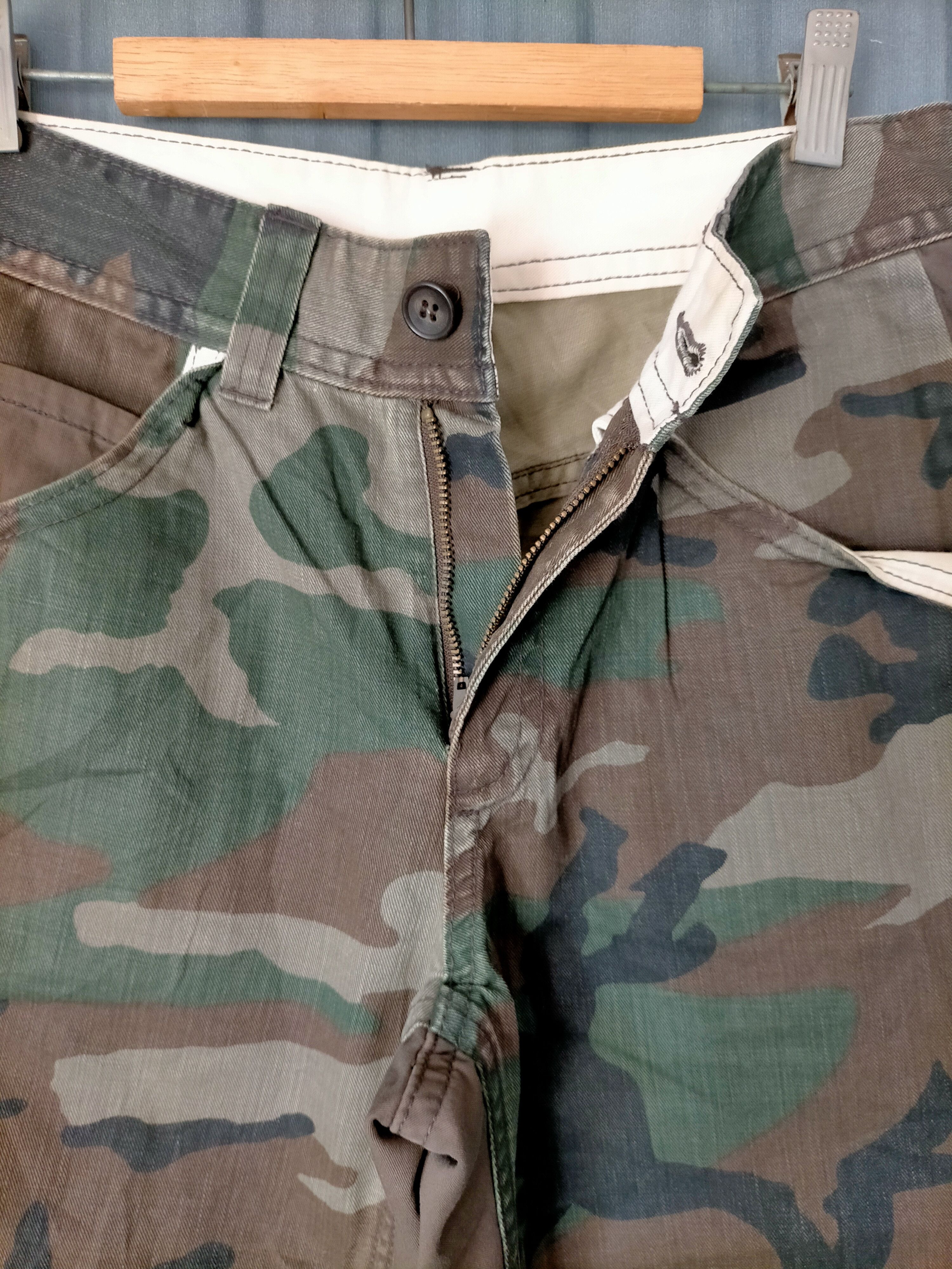 Final Home ⚡Rare Final Home Camo Patchwork Trouser Pants Size US 29 - 15 Thumbnail