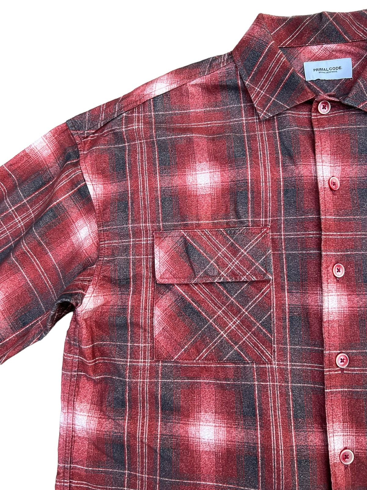 Flannel Primalcode Newwave Japan Plaid Big Fit Cropped lannel Shirt Size US XL / EU 56 / 4 - 5 Thumbnail