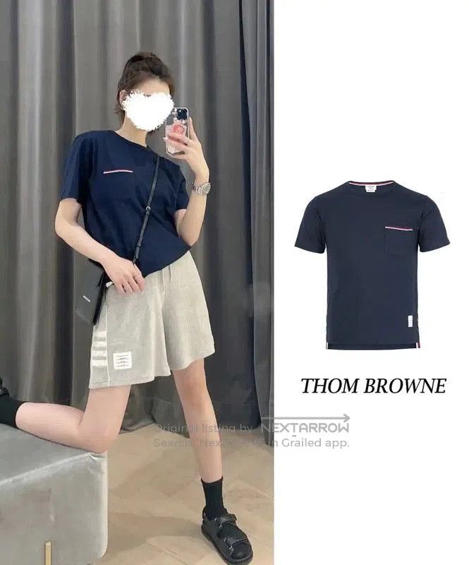 Thom Browne Thom Browne Embroidered Logo Short-Sleeve T-Shirt . Size US M / EU 48-50 / 2 - 8 Thumbnail