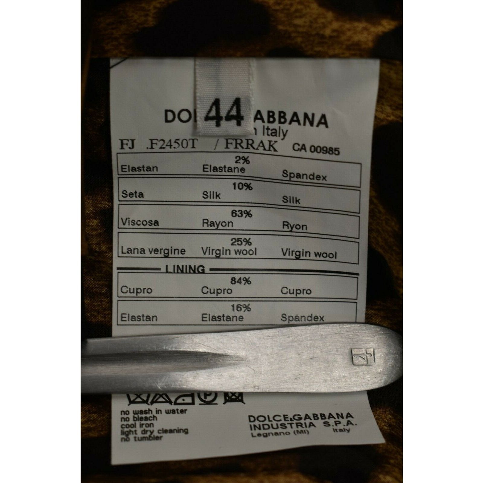 Dolce & Gabbana DOLCE GABBANA BLACK STRIPE WOOL 2 BUTTON TUXEDO BLAZER 44 10 Size L / US 10 / IT 46 - 9 Thumbnail