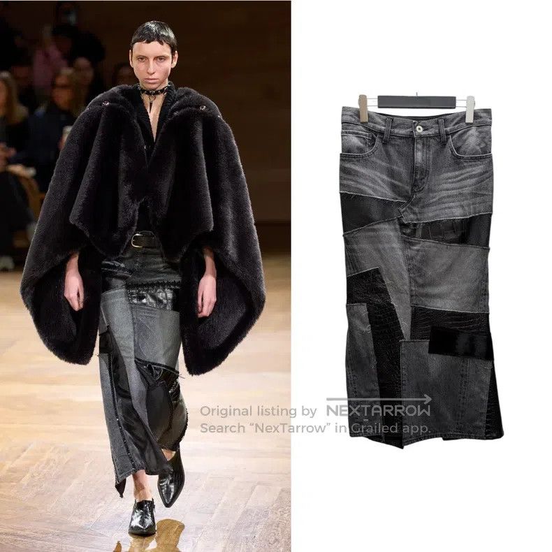 Junya Watanabe Junya Watanabe size S Denim Patchwork Skirt Size 23" - 1 Thumbnail