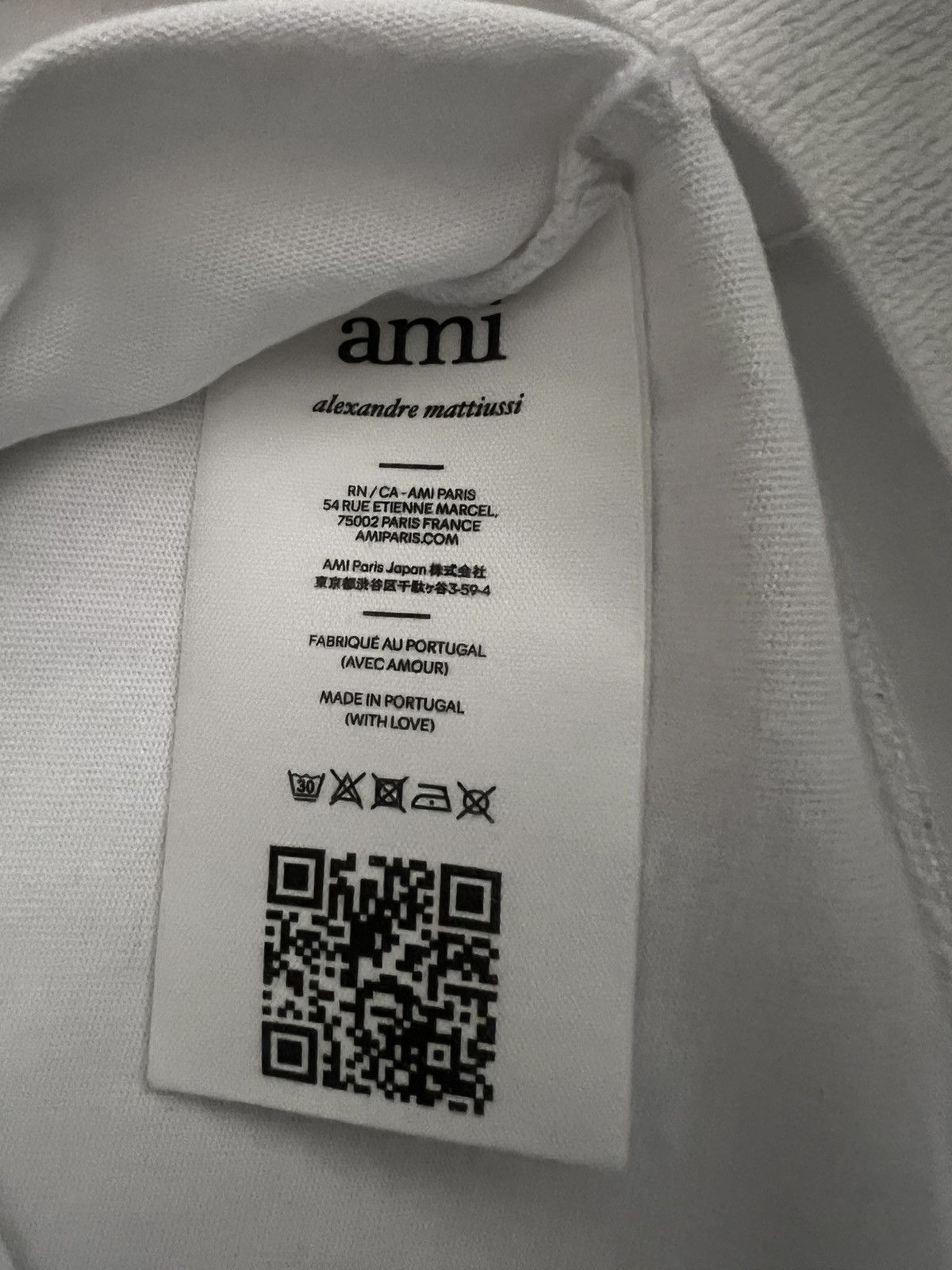 AMI AMI Paris White Logo Tee Size US S / EU 44-46 / 1 - 4 Thumbnail