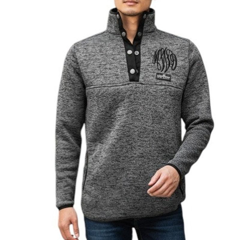 Other Simply Southern Sweater 1/4 Quarter Snap Button Knit Unisex Size US M / EU 48-50 / 2 - 1 Thumbnail