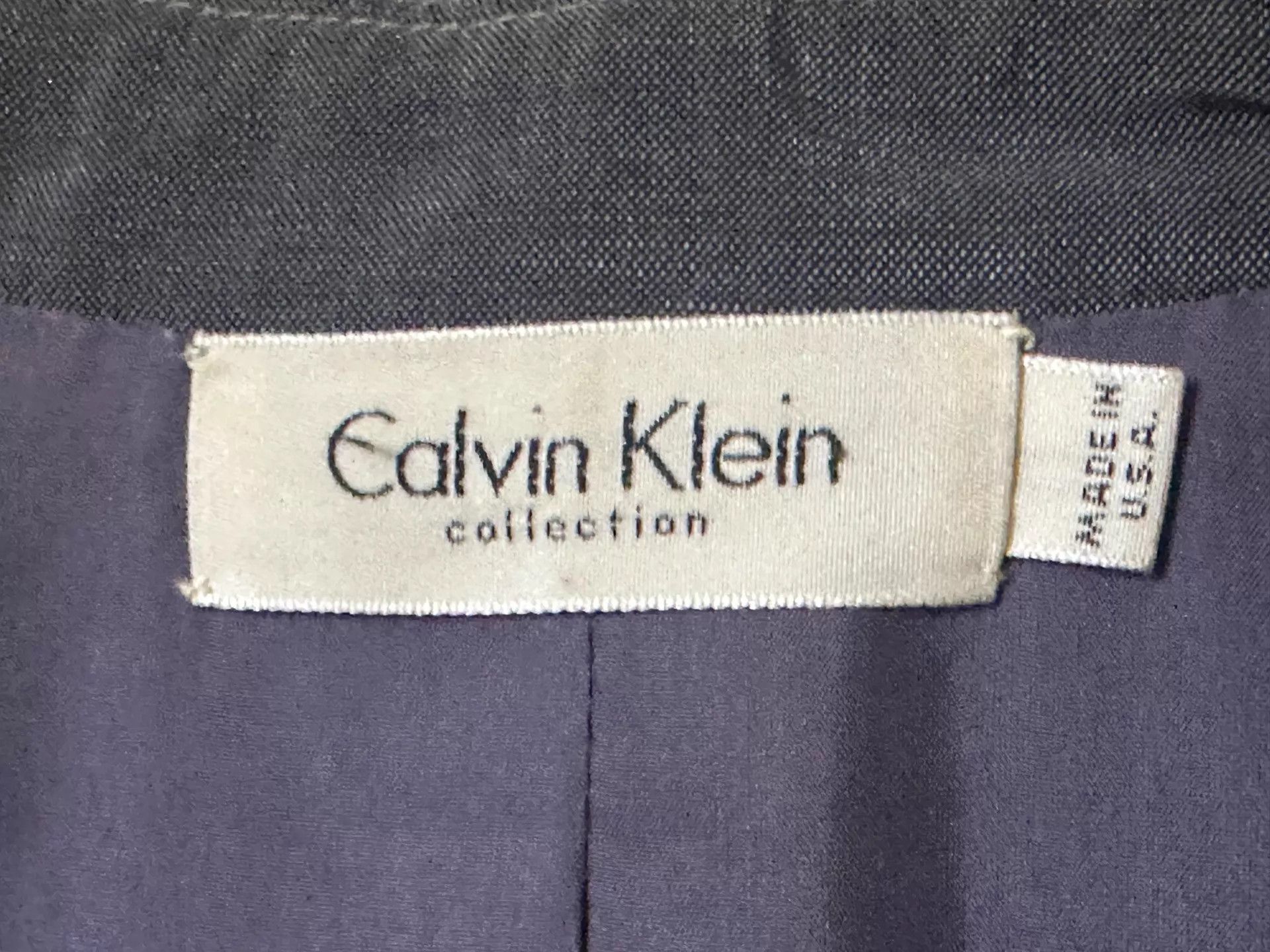 Calvin Klein Calvin Klein 90s Minimal Safari Jacket Wool-Mohair Size 4 Size US XL / EU 56 / 4 - 3 Thumbnail