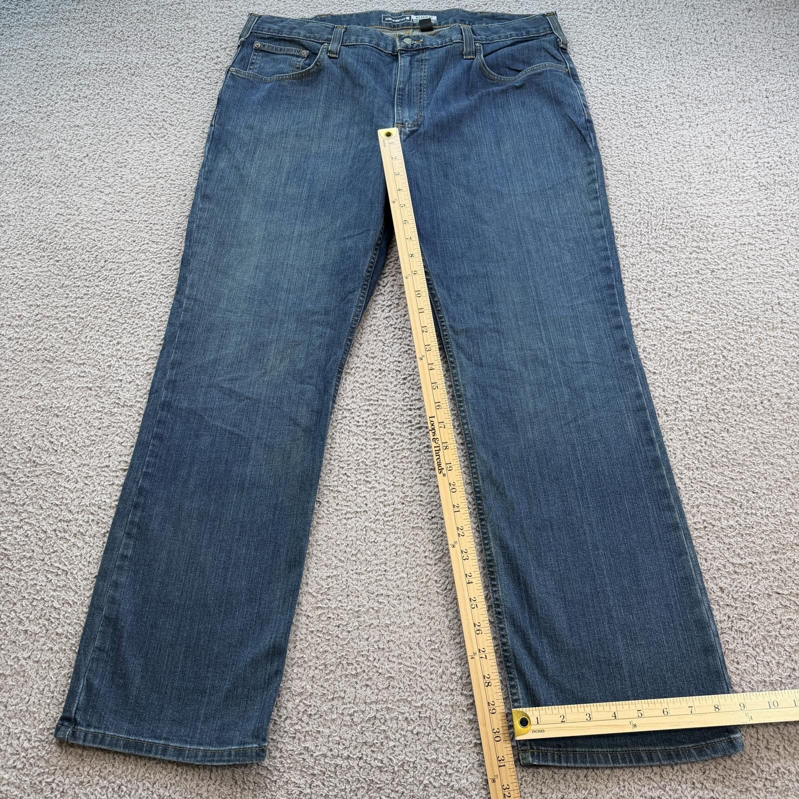 Carhartt Carhartt Rugged Flex Relaxed Fit Jeans 38x30 Blue Denim Work Size US 38 / EU 54 - 4 Thumbnail