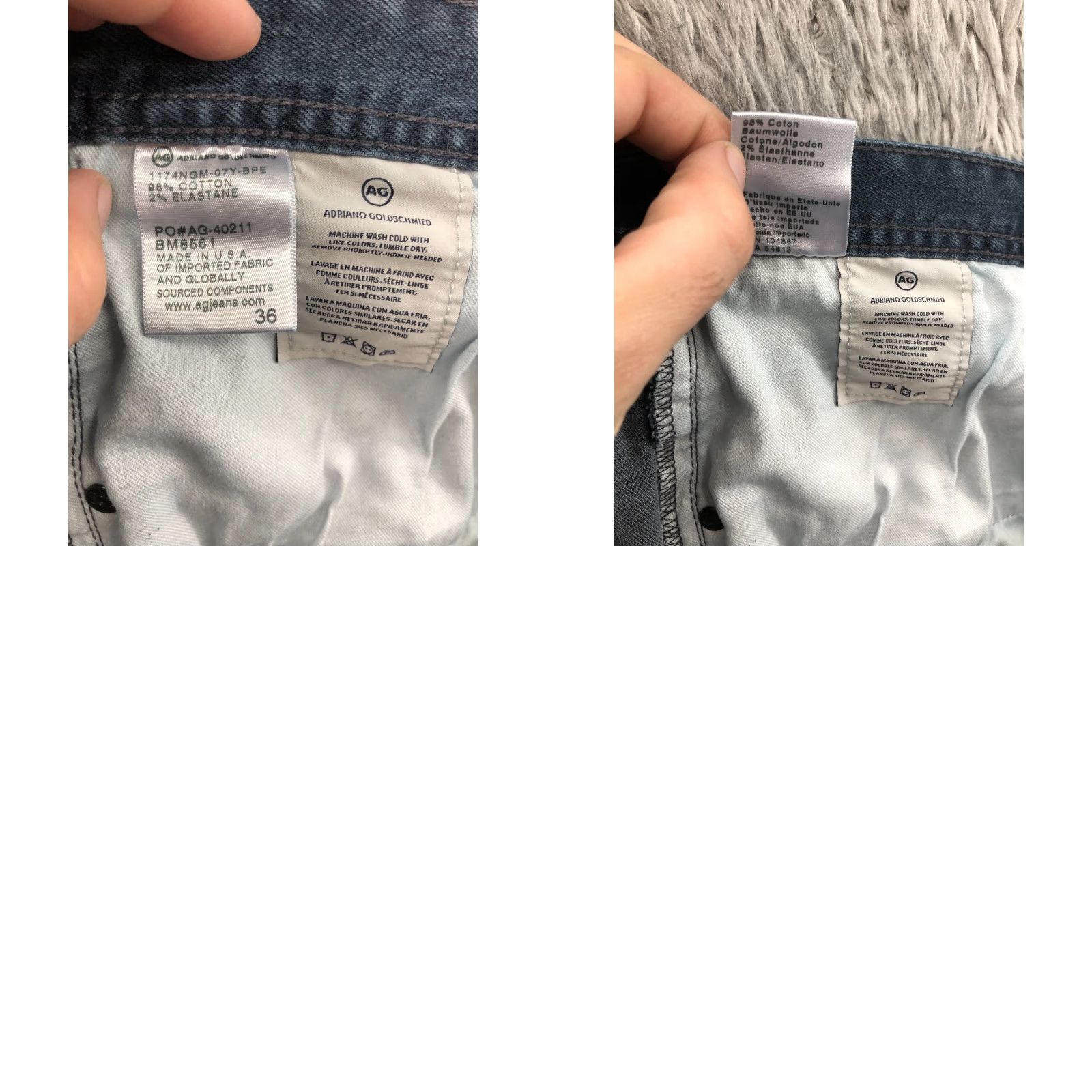 Vintage AG The Graduate Tailor Leg Jeans Size 36 Mens Mid Rise Medium Blue Wash Jeans Regular 5-Pocket Denim Straight | AG Adriano Goldschmied The Everett Men Size US 36 / EU 52 - 9 Thumbnail