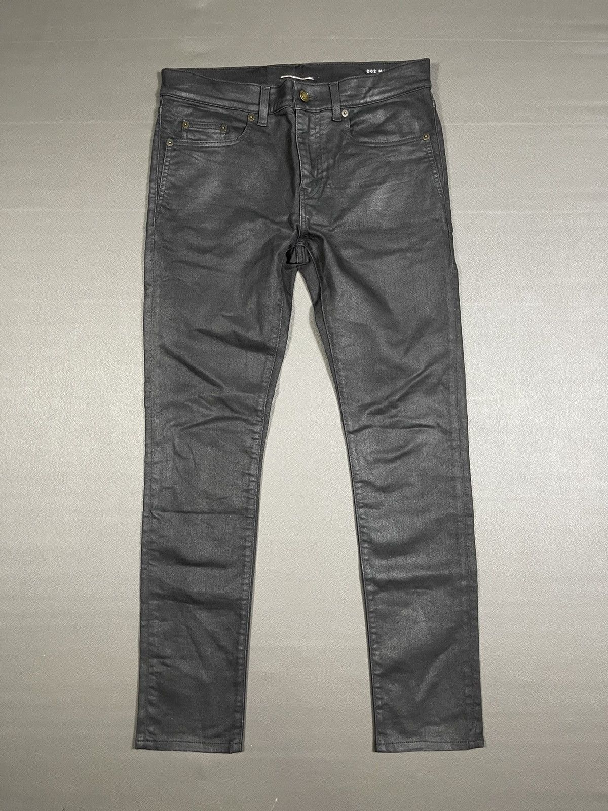 Saint Laurent Paris x Hedi Slimane Waxed Jeans