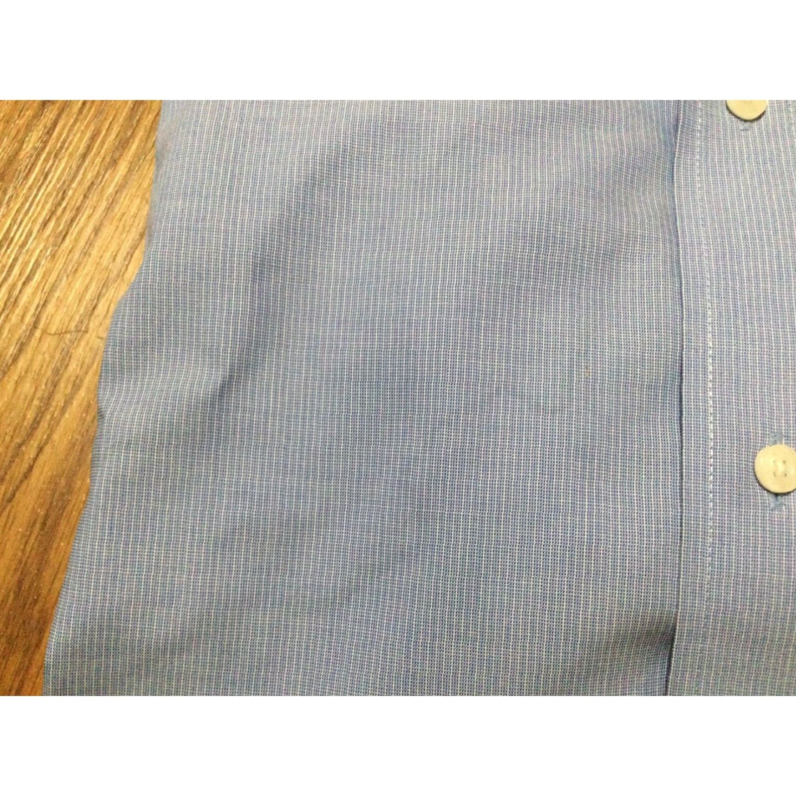 Croft & Barrow Croft & Barrow Classic Fit Non-Iron Dress Shirt 100% Cotton Size 18 Blue Mens Size US XXL / EU 58 / 5 - 3 Thumbnail