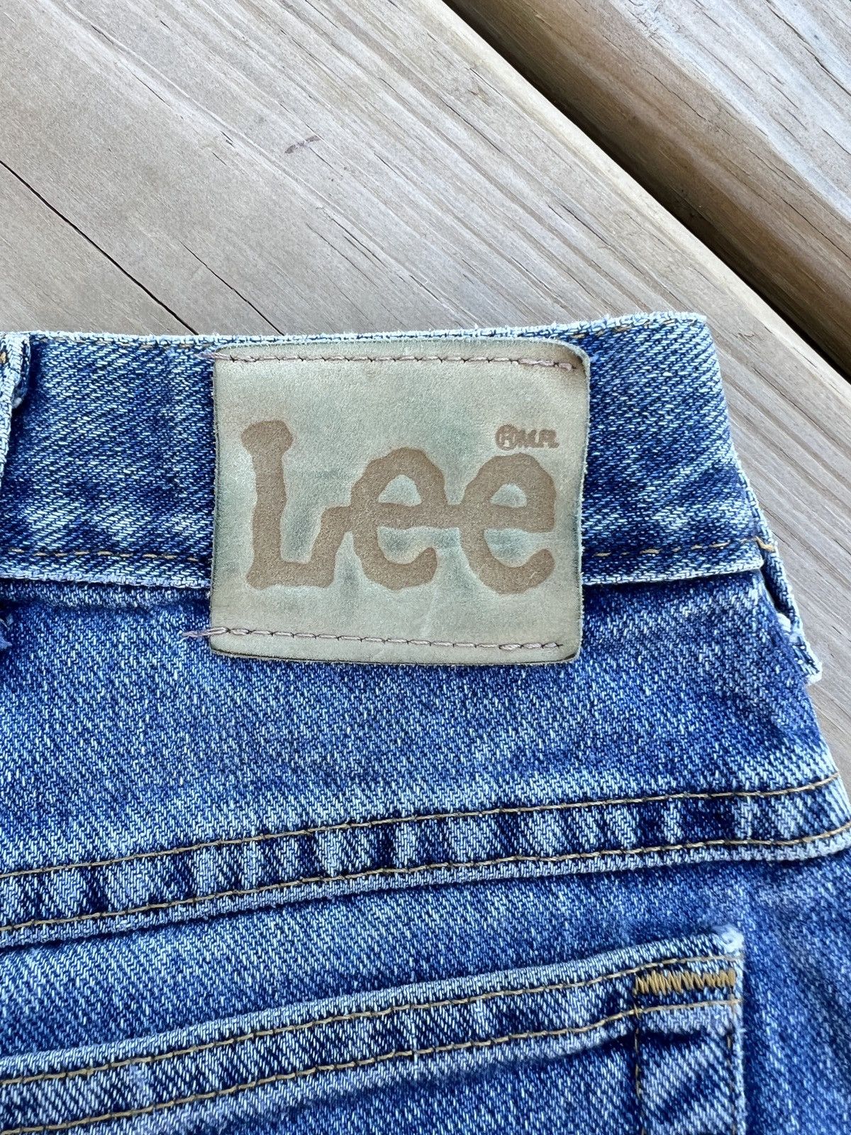 Lee × Vintage Vintage 2000s Lee Blue Denim Jeans Size US 36 / EU 52 - 3 Thumbnail