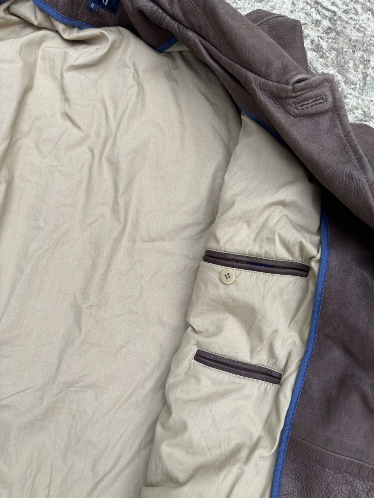 Genuine Leather Vintage Reed Brown Leather Jacket Size US XL / EU 56 / 4 - 12 Thumbnail