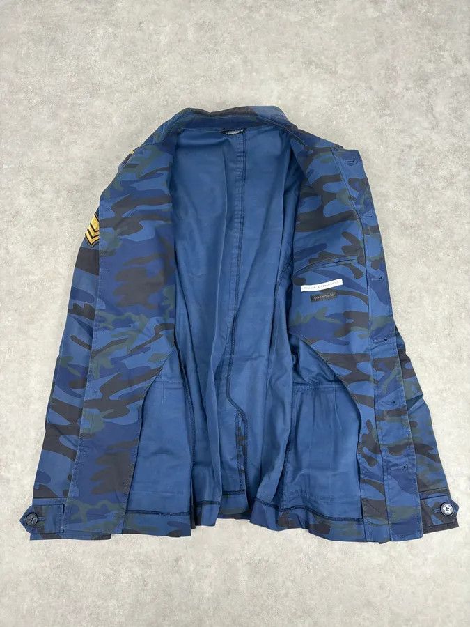 Daniele Alessandrini Daniele Alessandrini Navy Military Patch Blue Camouflage Shirt Jacket Size US M / EU 48-50 / 2 - 7 Thumbnail