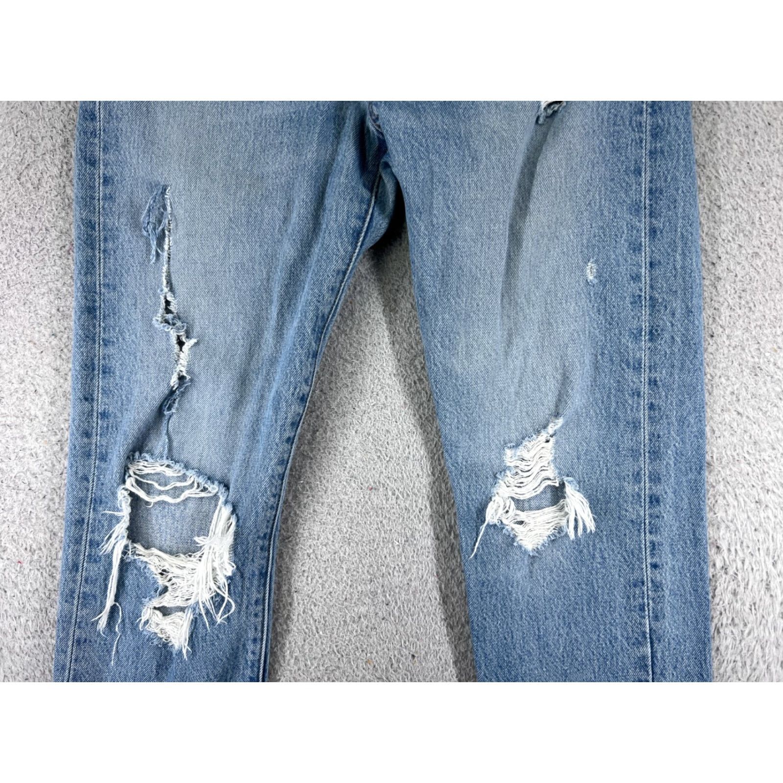 Levi's VINTAGE Levis Premium Jeans Womens 27 Blue Denim Levi's Wedgie FitMid Rise 5-Pocket Distressed stretch Jeans Womens Mens Girls Size 27" / US 4 / IT 40 - 3 Thumbnail