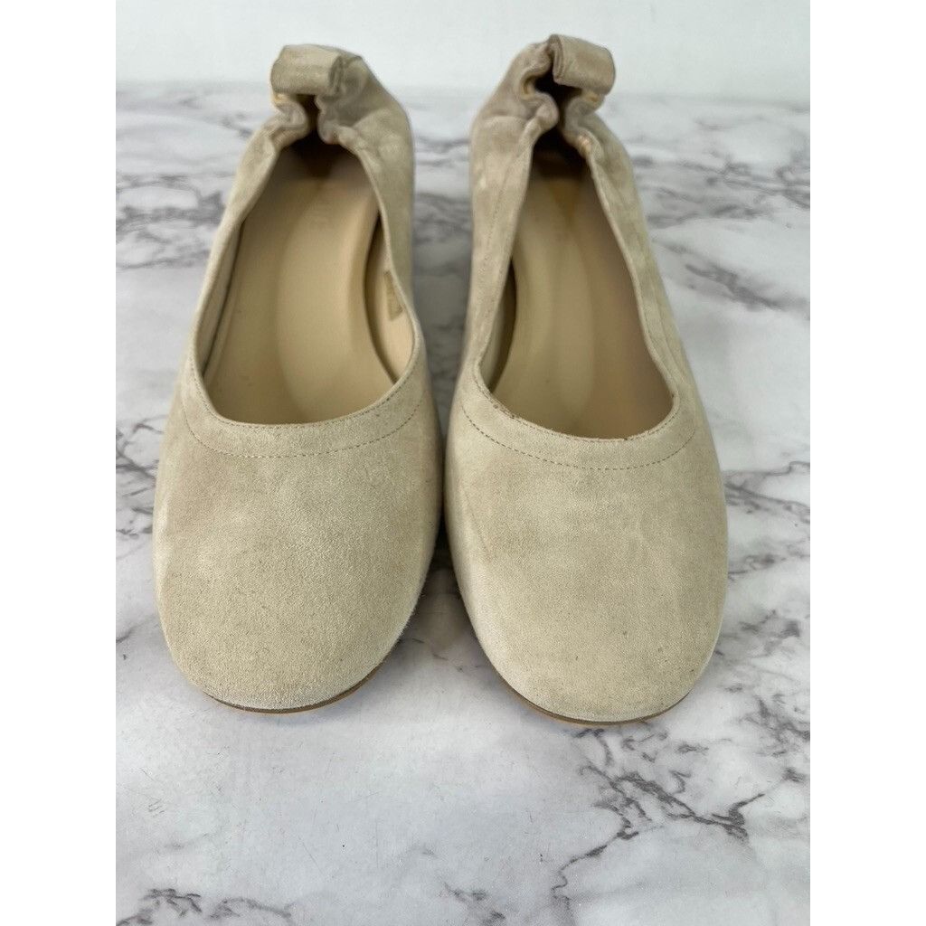 Everlane Everlane Women's Taupe Suede The Italian Leather Day Heel Sz Size US 7.5 / IT 37.5 - 4 Thumbnail