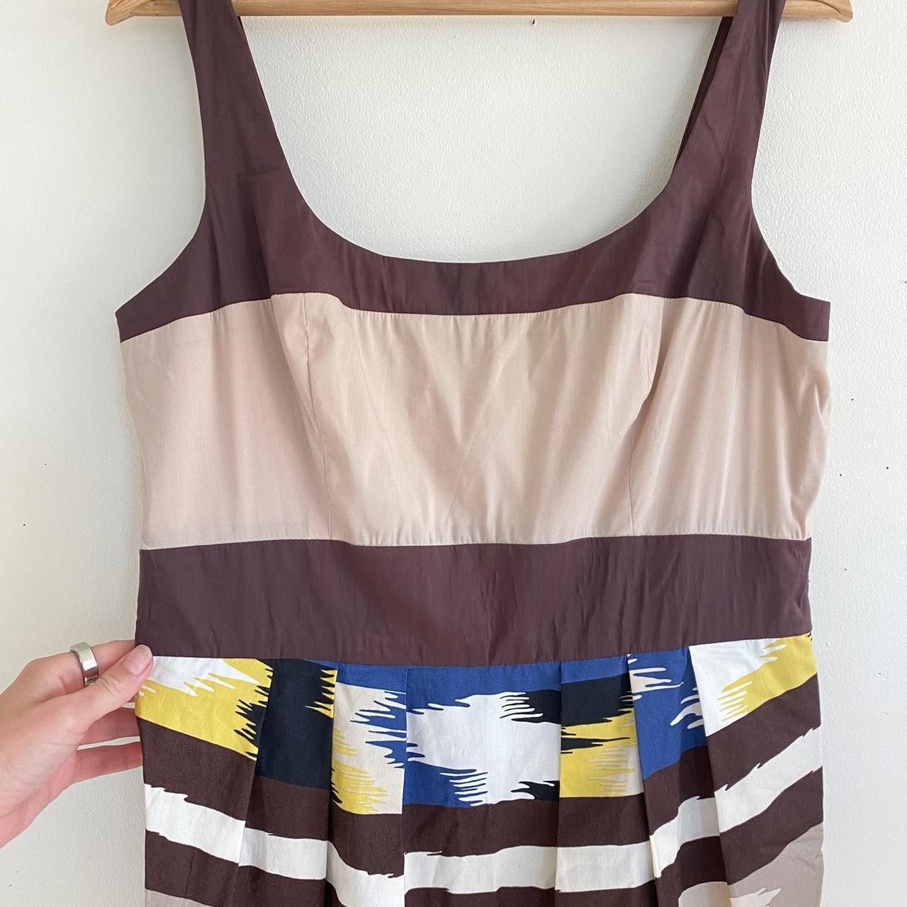 MAX&Co. MAX AND CLEO ABSTRACT SOUTHWESTERN MINI DRESS 12 RED BROWN Size XL / US 12-14 / IT 48-50 - 5 Thumbnail