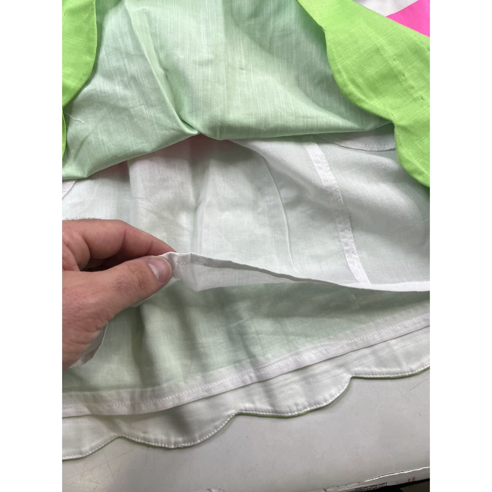 Lilly Pulitzer NWT Lilly Pulitzer Mimosa Mini Skirt Scallop Mini Skirt Fluorescent Size Medium Size 32" / US 10 / IT 46 - 5 Thumbnail
