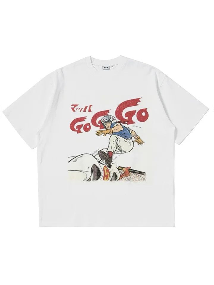 Japanese Brand Speed Racer White Tee Size US S / EU 44-46 / 1 - 1 Thumbnail