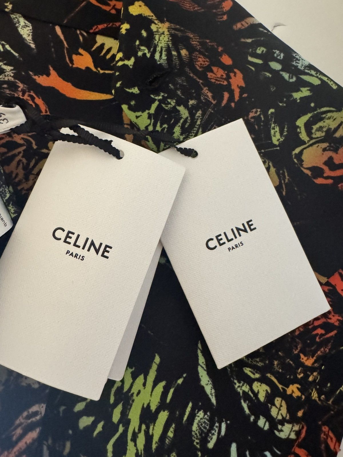 Celine CELINE 1450$ Silk Hawaiian Shirt - Neon Tiger Print New Size US M / EU 48-50 / 2 - 7 Thumbnail
