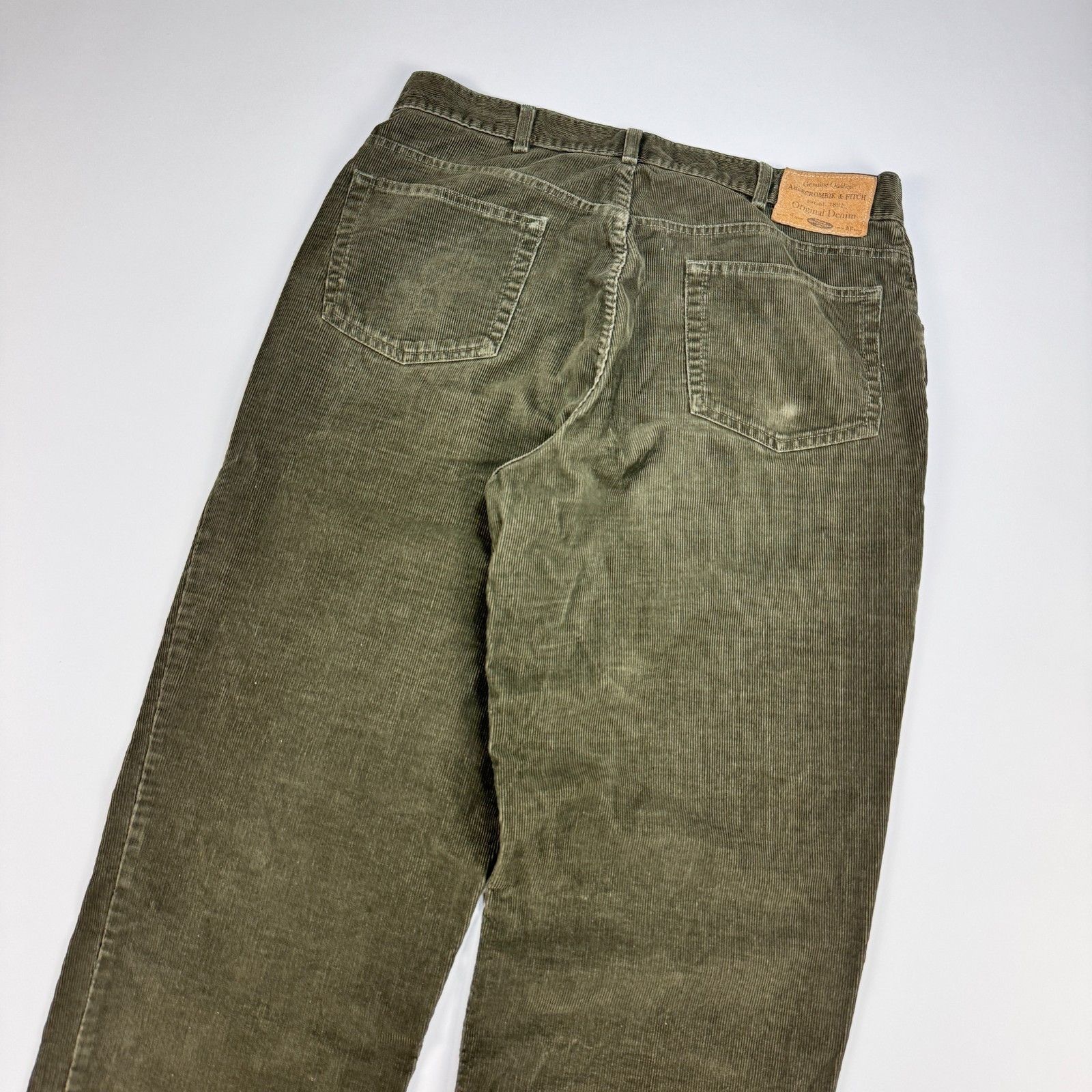 Abercrombie & Fitch VTG Abercrombie & Fitch 36x32 Corduroy Pants USA Green Size US 36 / EU 52 - 13 Thumbnail