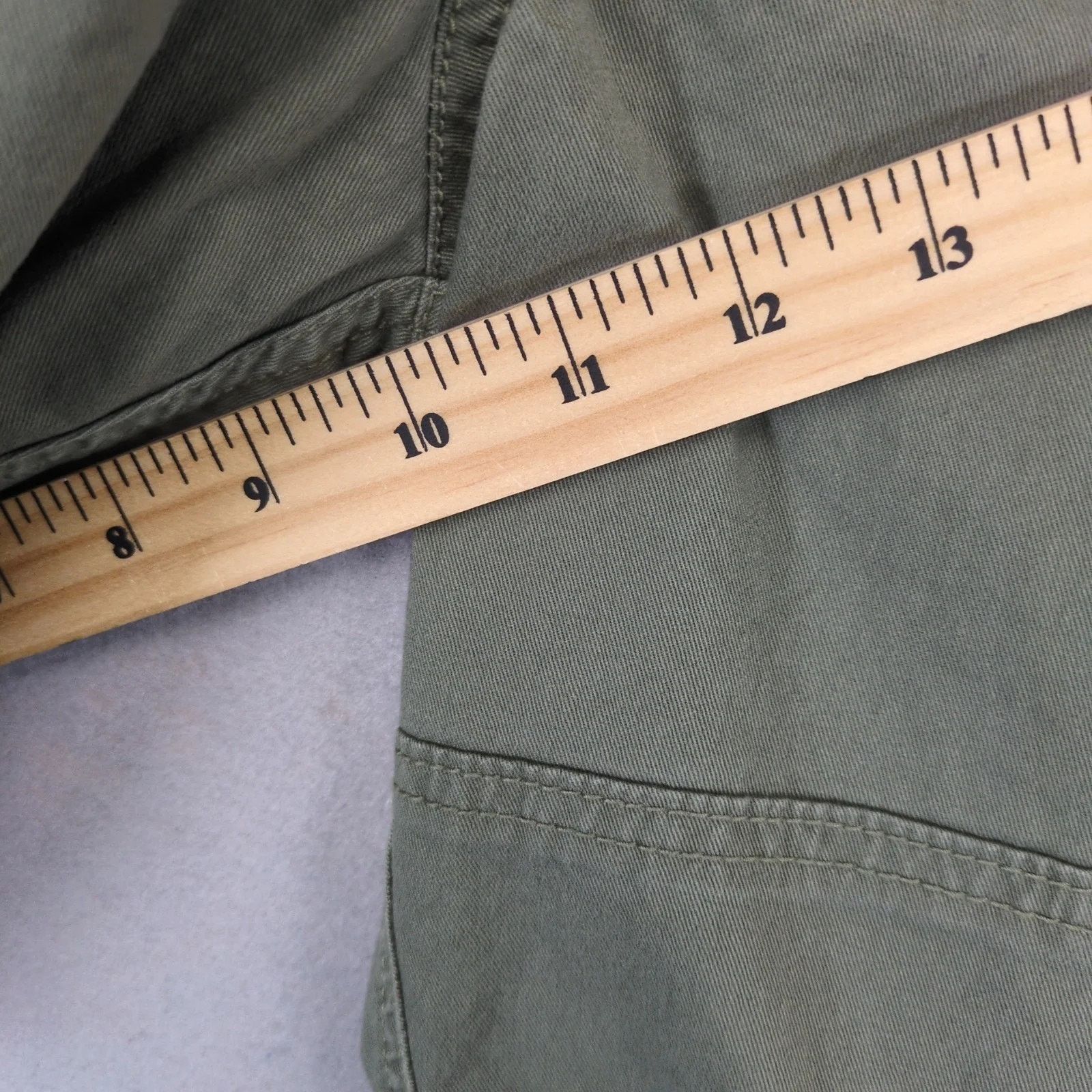 Aeropostale NWT Aero Men's 36x10 Stretch Cargo Shorts Army Green Skater Size US 36 / EU 52 - 4 Thumbnail