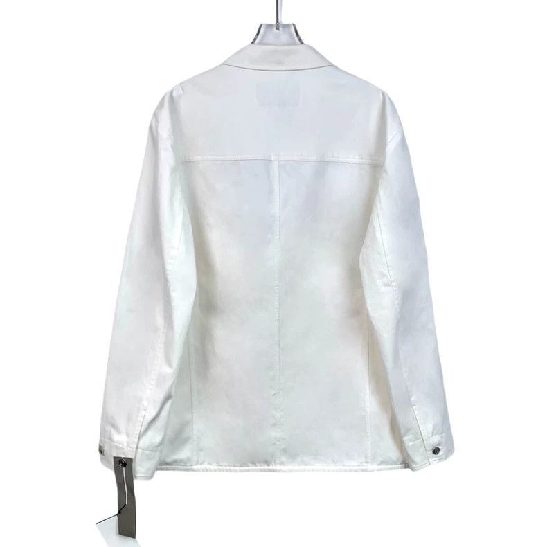 Dior Dior Denim Tears co-branded white cotton lapel single-breas Size US L / EU 52-54 / 3 - 2 Thumbnail