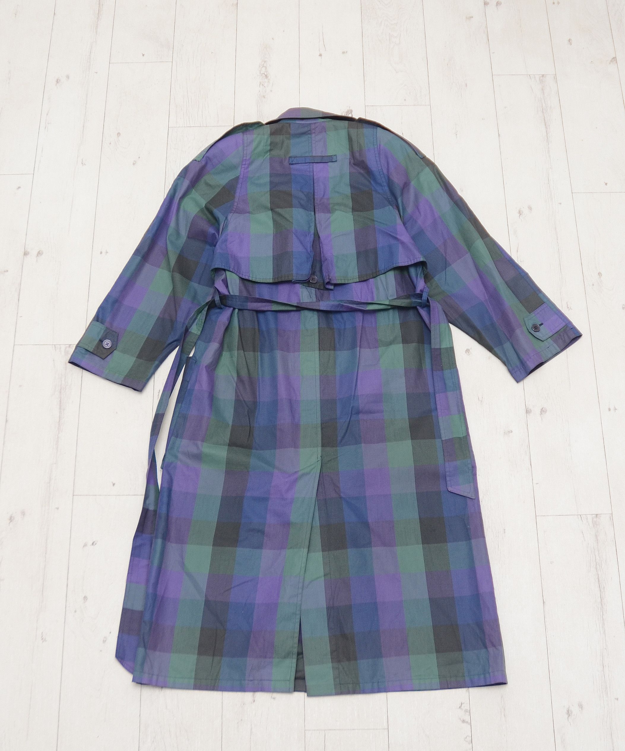 Vintage Vintage Oversized Trench Coat Long Jacket Nova Check Women Size M / US 6-8 / IT 42-44 - 6 Thumbnail
