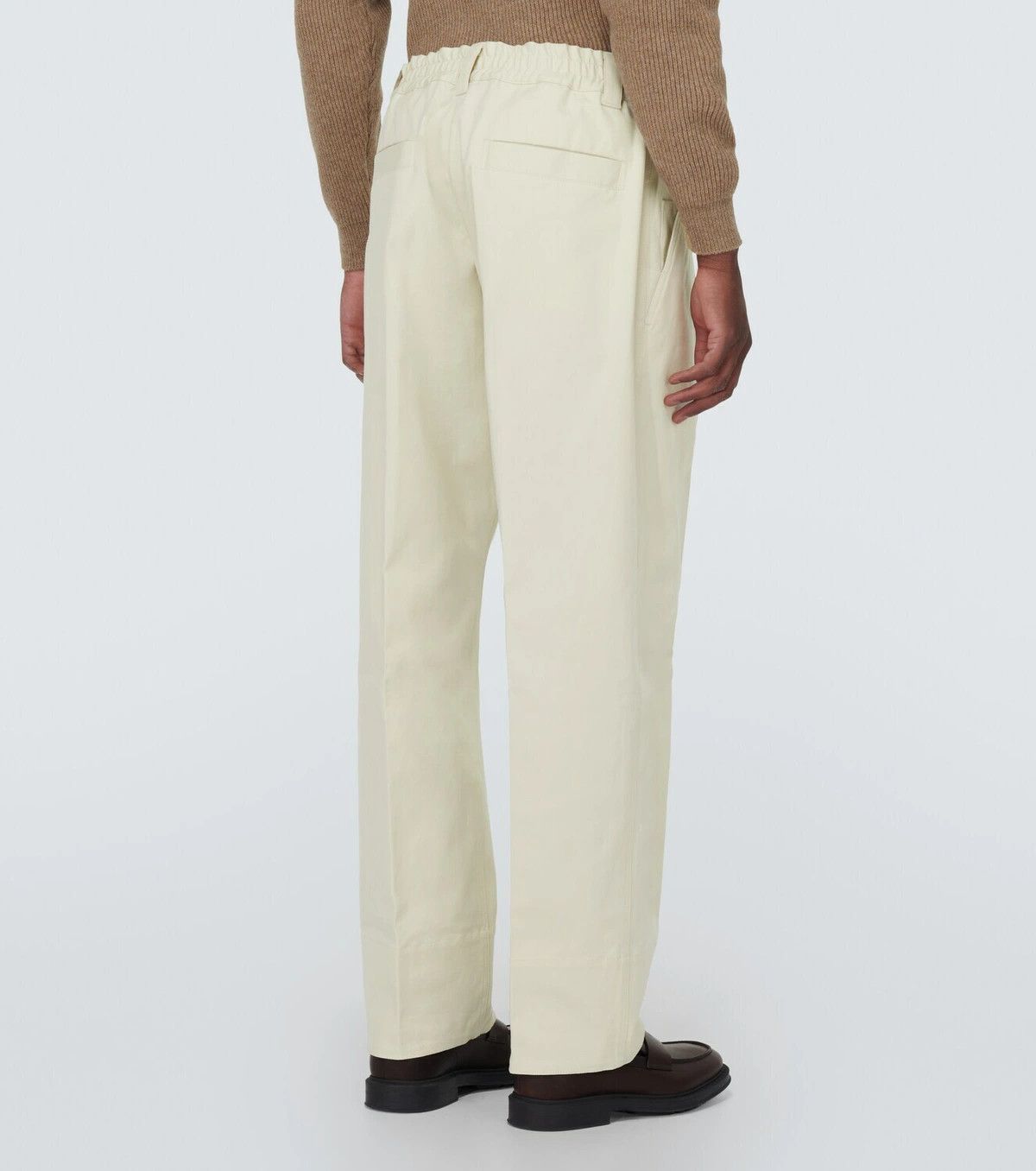 Loro Piana o1w1db10824 Reinga Cotton Pant in Off White Size US 34 / EU 50 - 3 Thumbnail