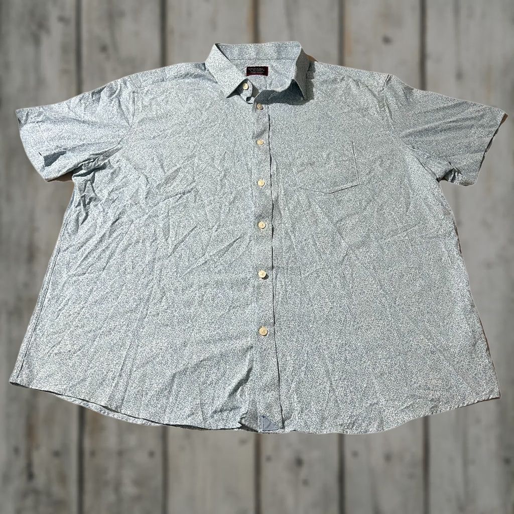 UNTUCKit UNTUCKit Floral Nylon Short Sleeve Casual Button-Up Shirt 2XL Men Light Blue Flower Pattern Nylon Shirt Size US XXL / EU 58 / 5 - 1 Thumbnail