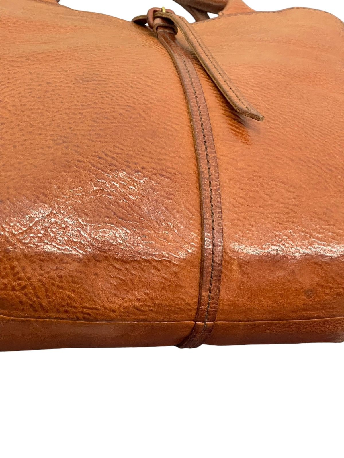 Genuine Leather Full Leather Thick Genten Japan Tote Bag 5🟩 Size ONE SIZE - 7 Thumbnail