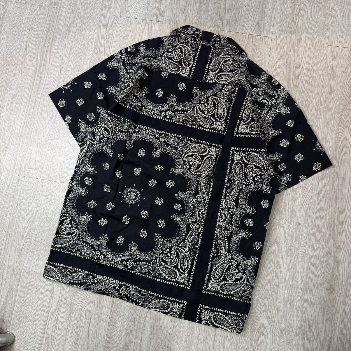 Japanese Brand Paisley button shirt by vivastudio black Size US L / EU 52-54 / 3 - 3 Thumbnail