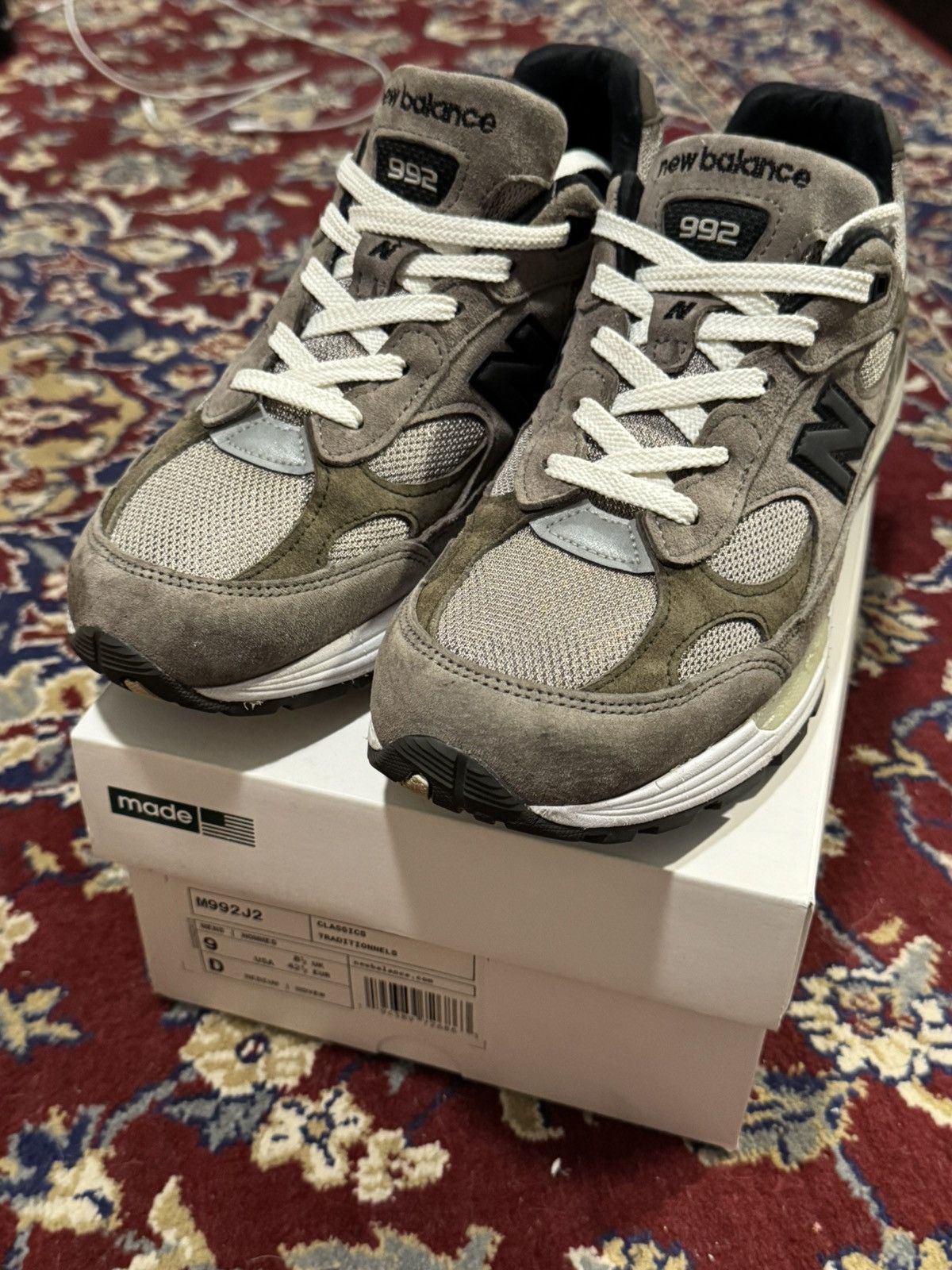 JJJJound × New Balance New Balance x Jjjjound 992 Grey Size US 9 / EU 42 - 12 Thumbnail