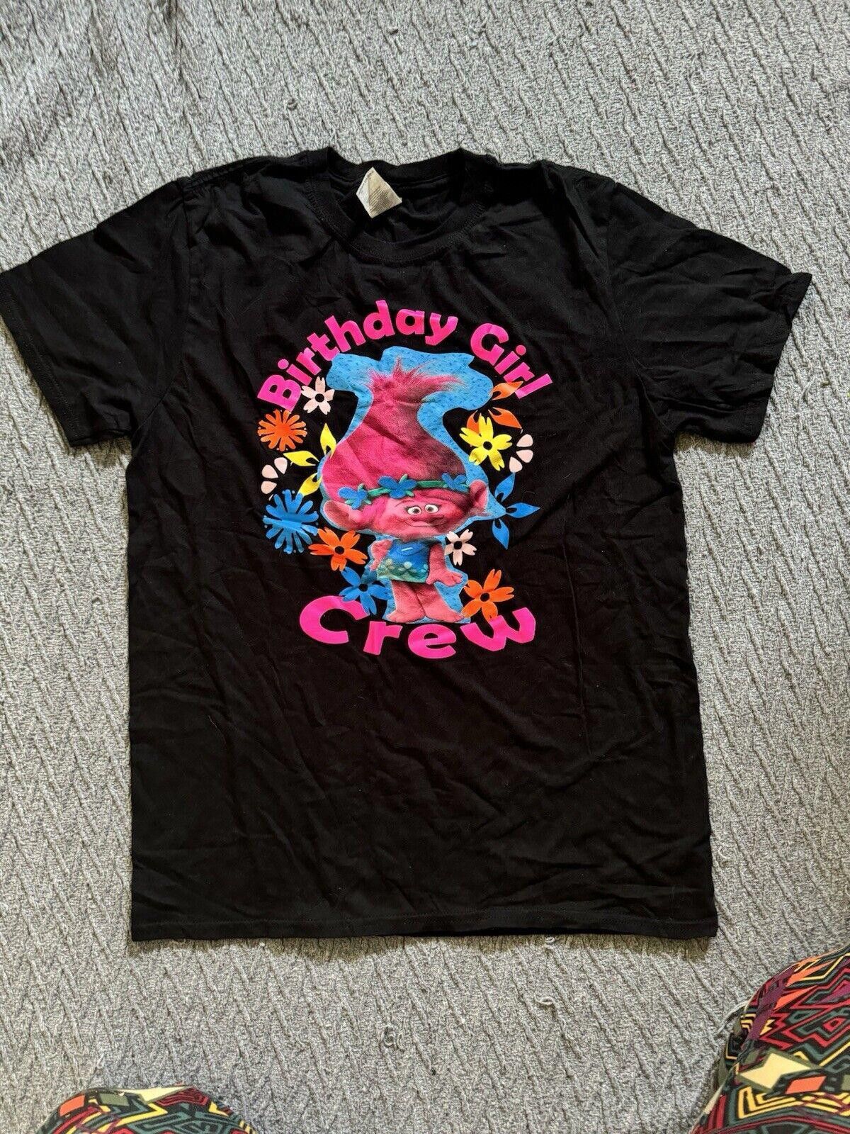 Designer Trolls Poppy Birthday Girl Black Unisex T Shirt Size Medium Size US M / EU 48-50 / 2 - 1 Preview