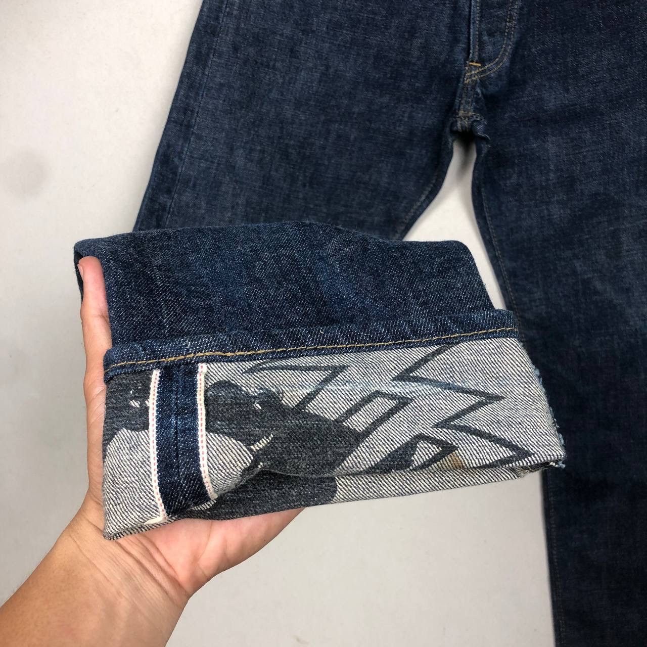 If Six Was Nine × Japanese Brand × Yoshiyuki Konishi Yoshiyuki Konishi Ficce Jeans Japan Designer Denim Overprint Size US 29 - 6 Thumbnail