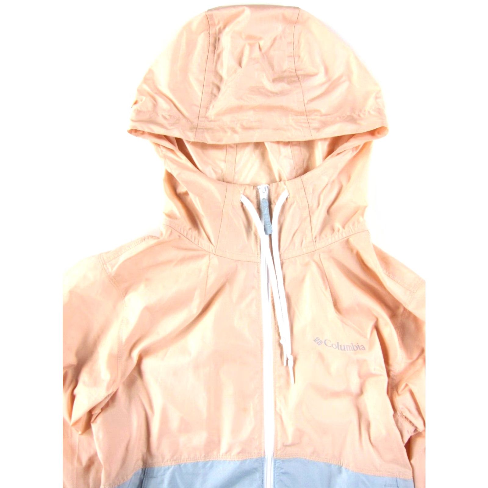 Pinko Columbia Windbreaker Jacket XS Pink Lightweight Zip Packable Hooded Pocket Womens Size XS / US 0-2 / IT 36-38 - 4 Thumbnail