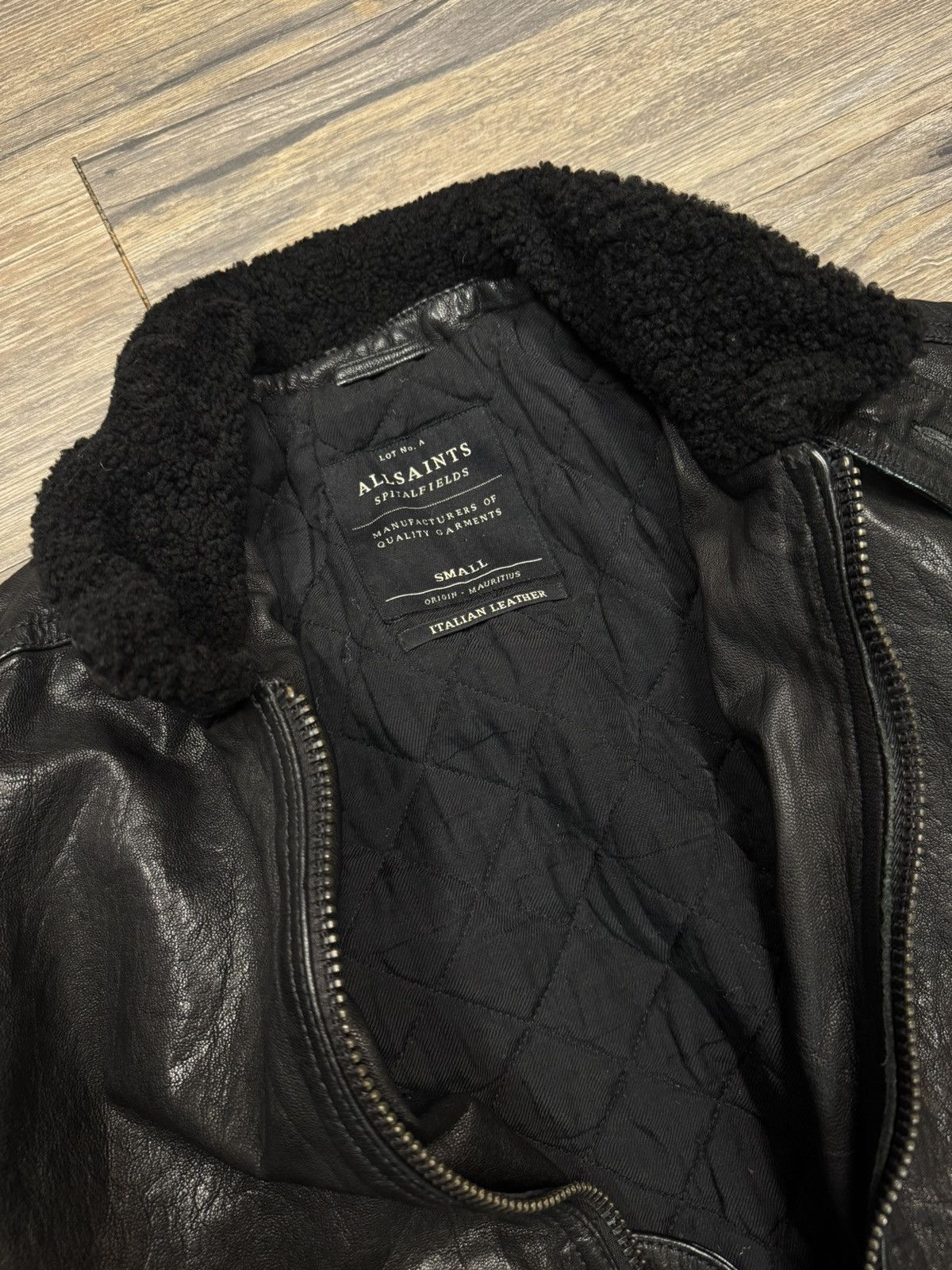 Allsaints Calfskin Biker Jacket