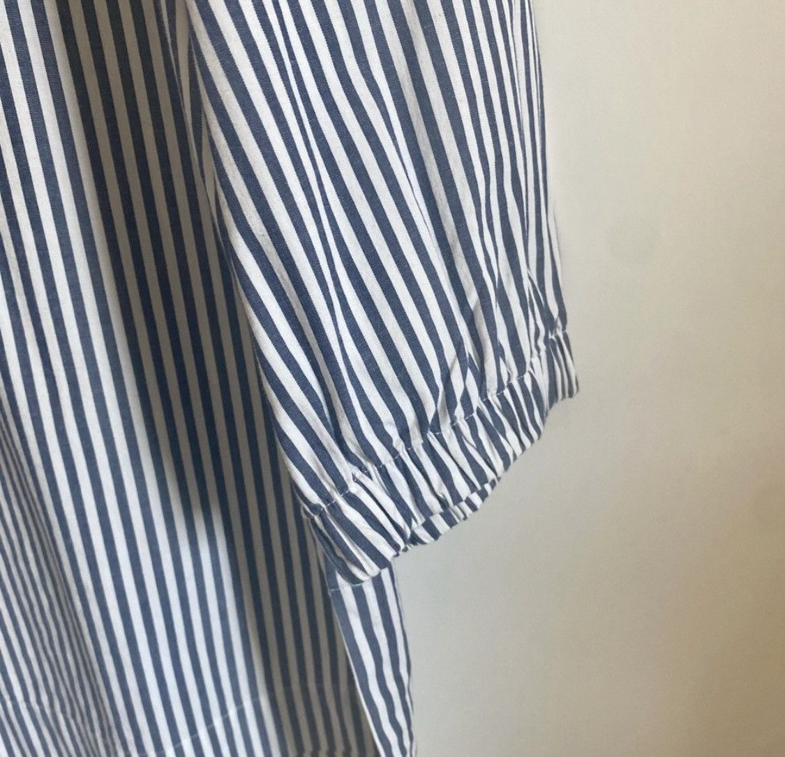 Michael Kors MICHAEL KORS STRIPED HALF ZIP 3/4 SLEEVE TOP BLOUSE Size M / US 6-8 / IT 42-44 - 6 Thumbnail