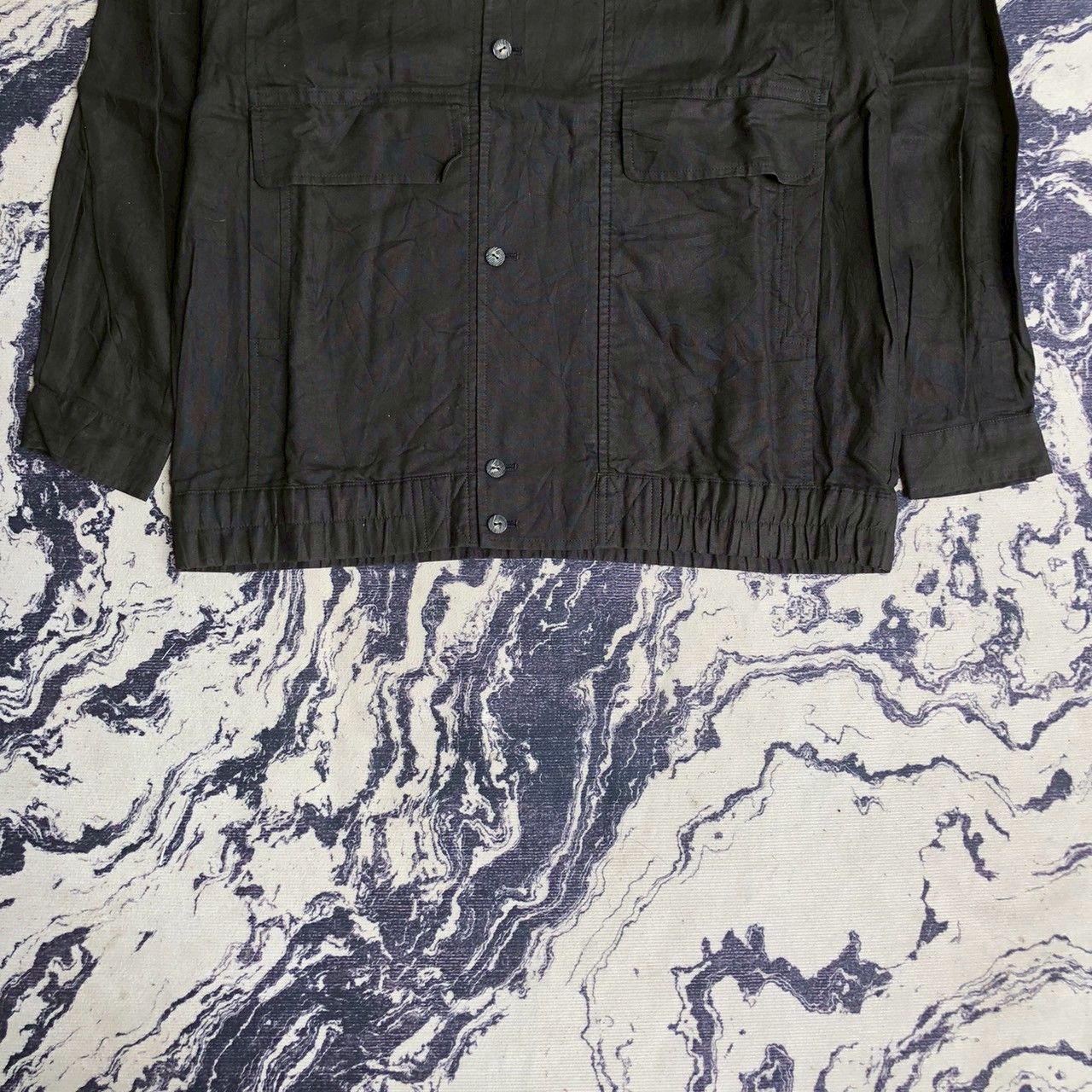 Pierre Balmain Vintage 90s Pierre Balmain Black Minimal Zip Jacket Size US L / EU 52-54 / 3 - 5 Thumbnail